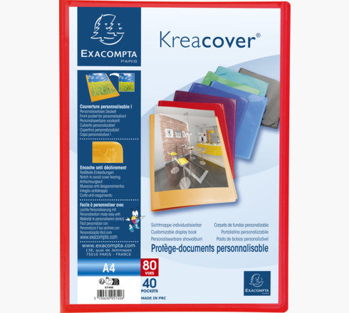 Protège document personnalisable kreacover 80 vues opaque
