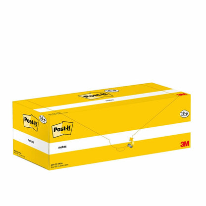 POST-IT notes 76X76 PACK 18+6 gratuits jaune