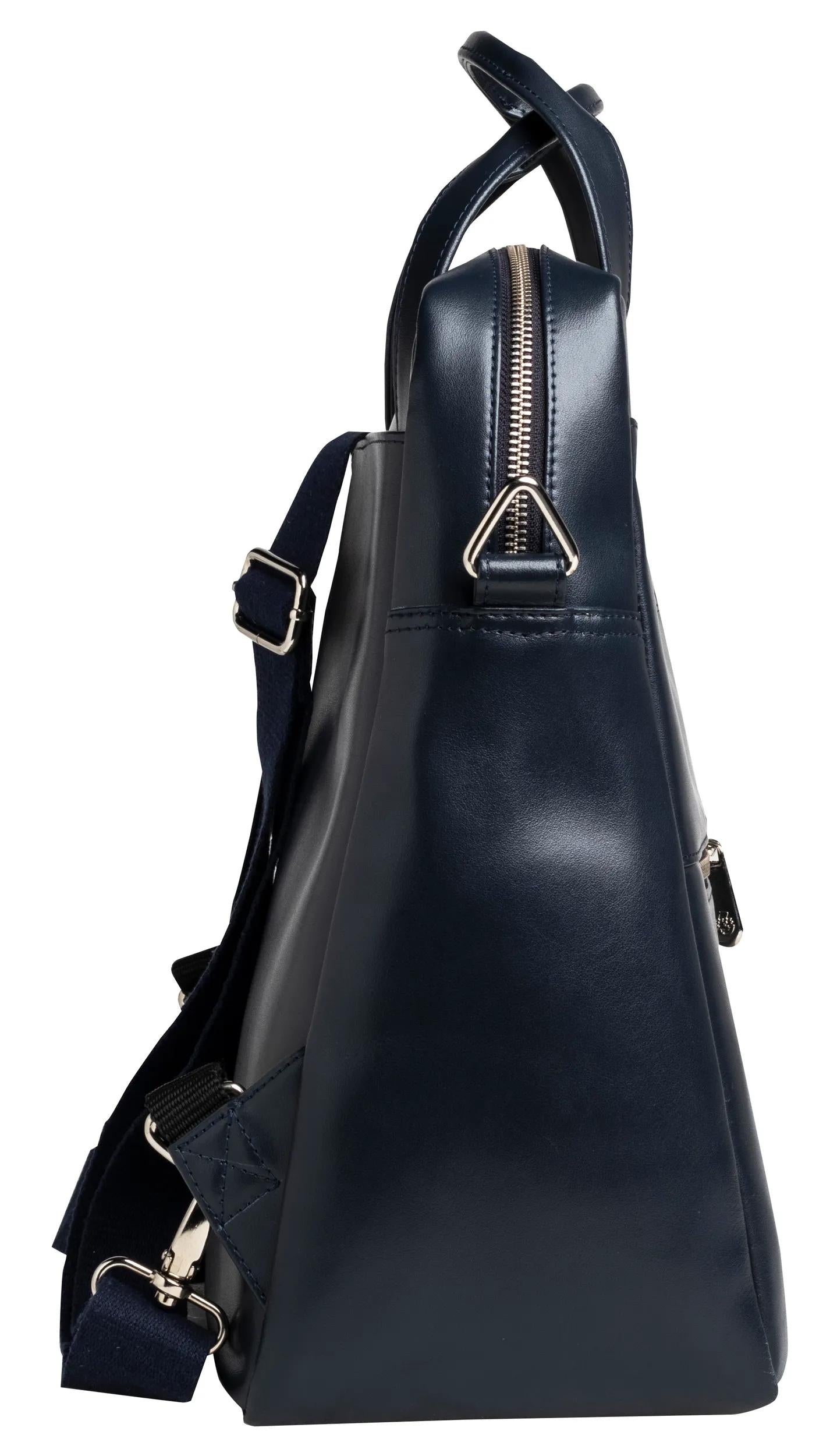 Sac à dos ordinateur 14" cuir marine - élégance et fonctionnalité