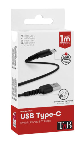 Câble USB-A vers USB-C 1m - Charge rapide 18W