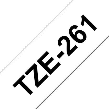 Ruban Brother 36mm TZE261 - noir-blanc
