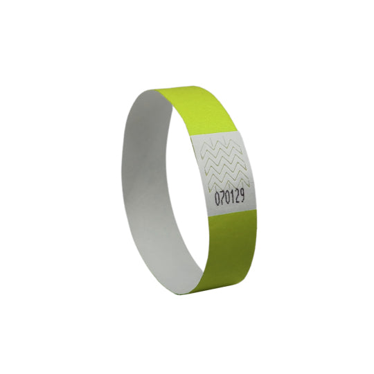 Bracelet événementiel Tyvek - Jaune, 500 pièces