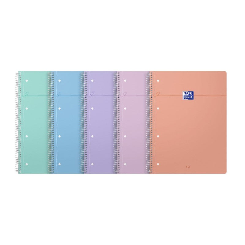 Cahier SMART 230x297 mm 160P quadrillé 5X5 coloris pastel