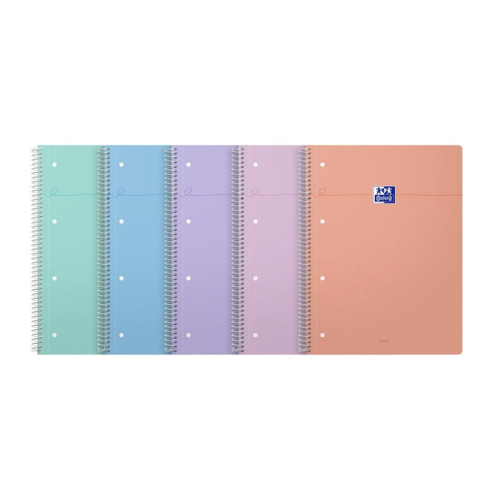 Cahier SMART 230x297 mm 160P quadrillé 5X5 coloris pastel