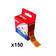Pastille adhésive Ø15 mm Orange - Rouleau de 150