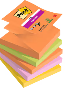 BlocPost-it®Z-Notes 76x76 - Adhérence renforcée lot de 5