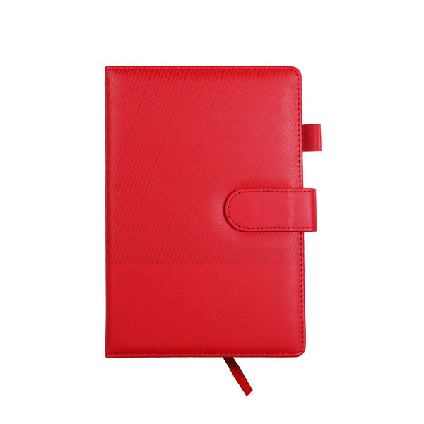 Carnet format A5 - couverture rouge simili cuir