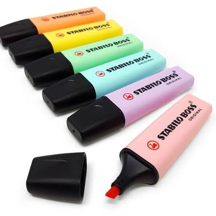 Surligneur stabilo boss pastel pot 6