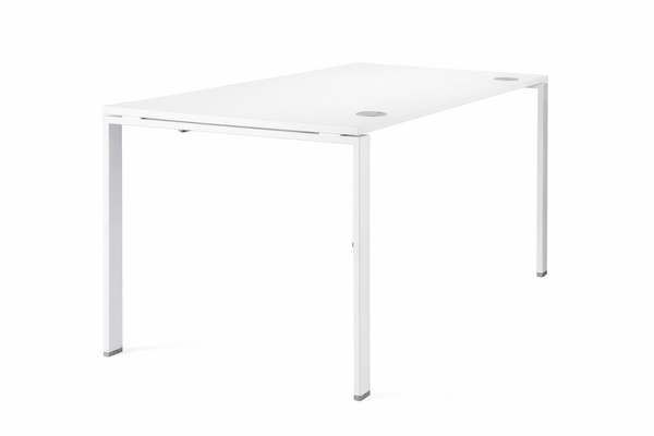 BUREAU DROIT 120X60CM BLANC - GAMME WORK